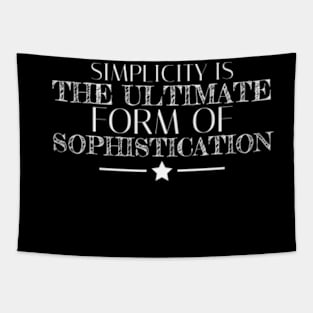 Simplicity sophistication Words Tapestry