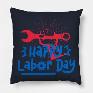 Happy Labor Day Pillow