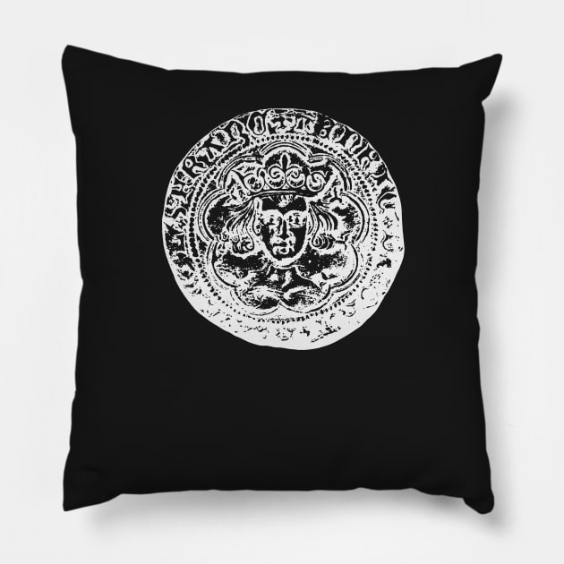 Hammered coin gifts, ideal for coin collectors Pillow by Diggertees4u