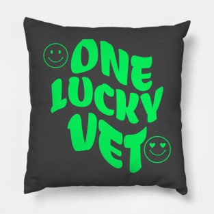 One Lucky Vet St Patrick's Day Pillow