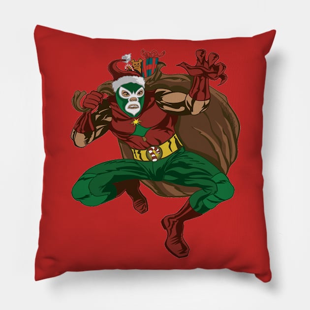 El Santo Claws Pillow by RickLucey