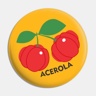 Acerola Cherry Fruit Puerto Rico Caribbean Tropical Latino Food Pin