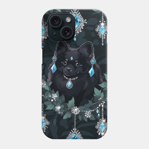 Schipperke Pattern Phone Case by Enchanted Reverie