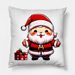 Happy Kawaii Santa Claus 03 Pillow