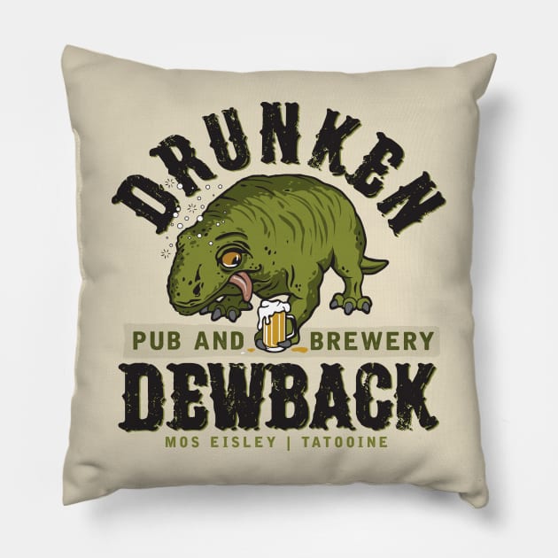 The Drunken Dewback Pillow by MindsparkCreative
