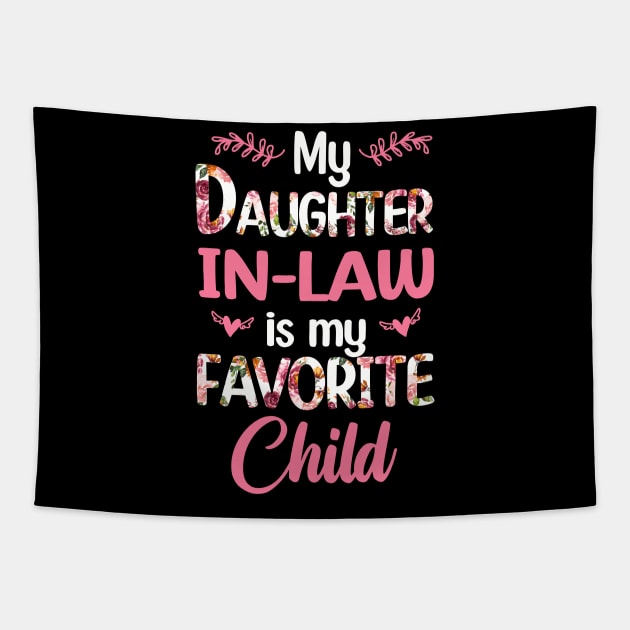 My Daughter In Law Is My Favorite Child Funny Tapestry by marisamegan8av