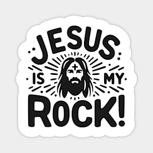 Jesus is My Rock Magnet