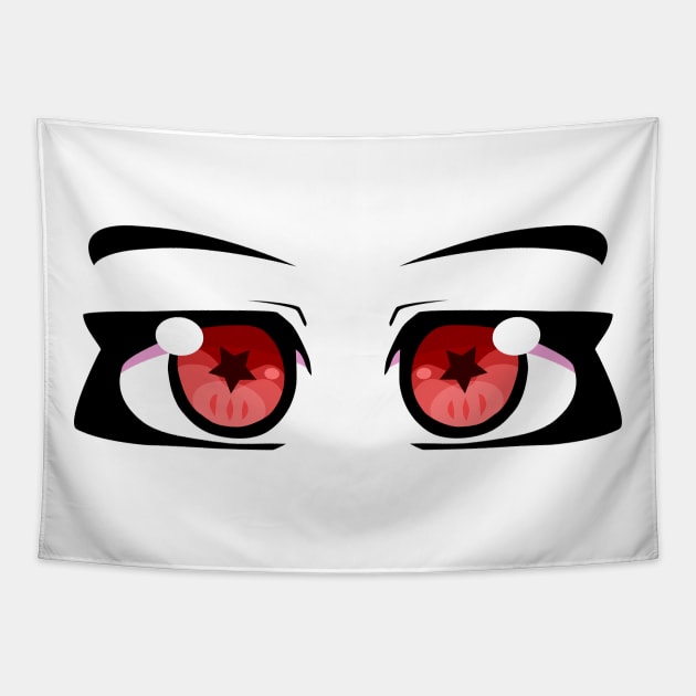 Anime Eyes Red Demon Tapestry by Miss_Akane
