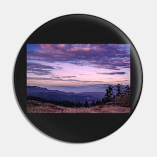 Colorful sunset mountain view Pin