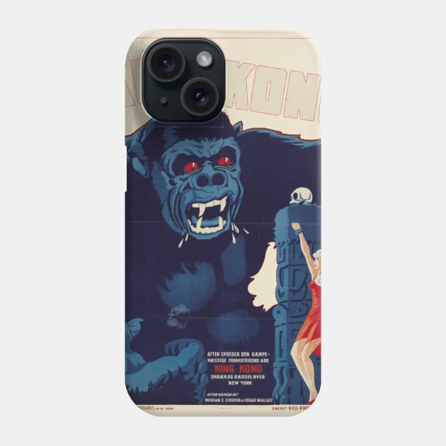 King Kong retro Phone Case by The Hitman Jake Capone