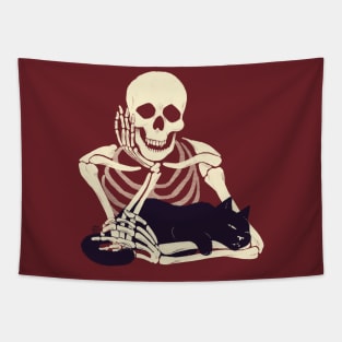 Cat and Skeleton Tapestry