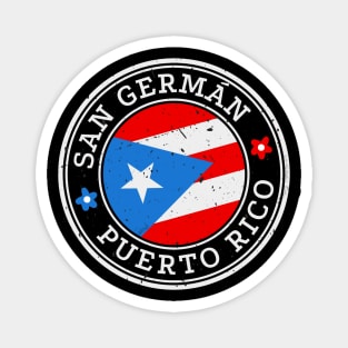 San Germán Puerto Rico Puerto Rican Pride Flag Magnet