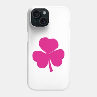 Pink Shamrock for St Patricks Day Phone Case