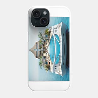 Megayacht, superyacht design, gift for father day, boyfriends, ocean lovers Tees Phone Case