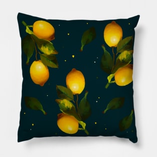 Seamless lemon pattern Pillow