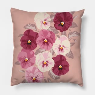 Field of pansies Pillow