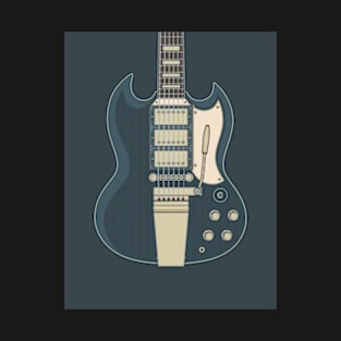 Dark Vintage Solid Guitar T-Shirt