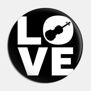 Love Violin Gift For Violinists Pin