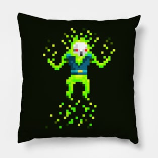 Green Skull Pillow