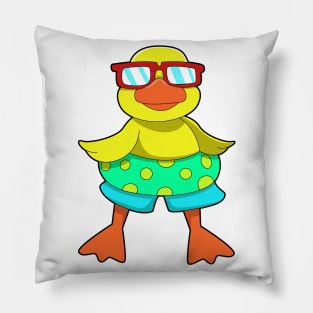 Duck with Swim ring & Sunglasses Pillow