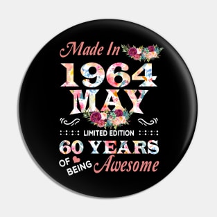 May Flower Made In 1964 60 Years Of Being Awesome Pin