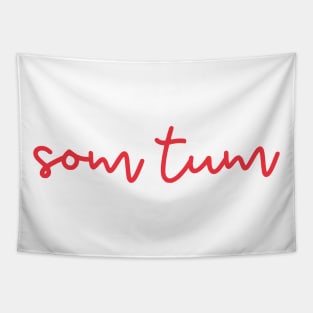 som tum - Thai red - Flag color Tapestry