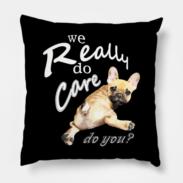 french bulldog lovers Pillow by Collagedream