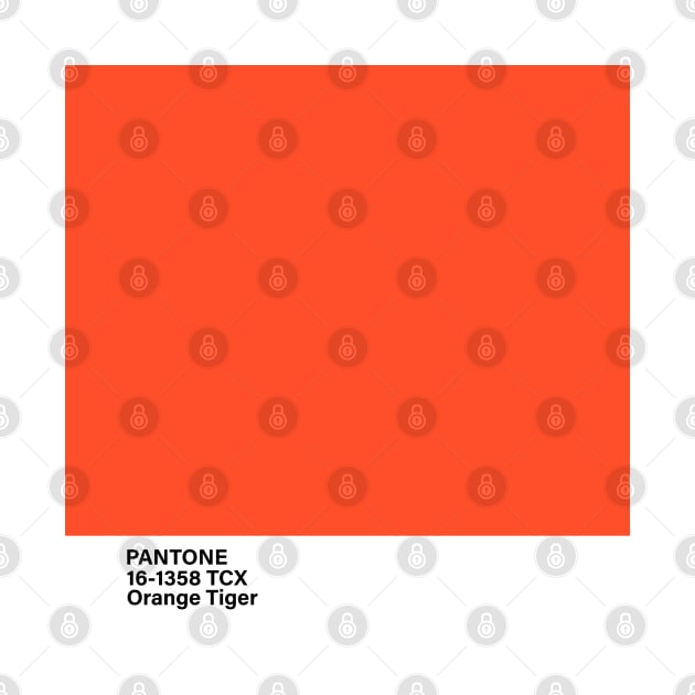 PANTONE 16-1358 TCX Orange Tiger, orange color by princessmi-com