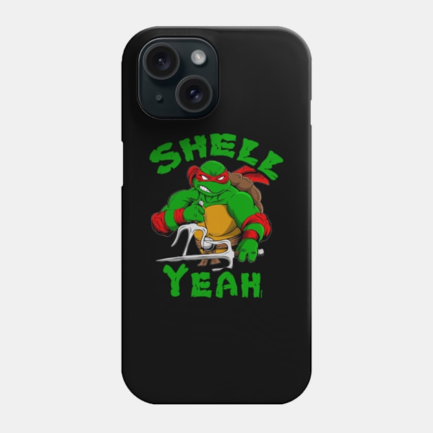 Raphael Shell Yeah Phone Case by DarkArtsStudios