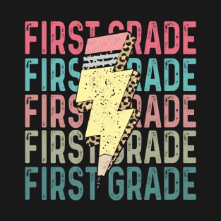 Hello First Grade Team 1st Grade Back to School Teacher Kids T-Shirt