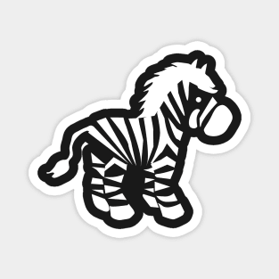 Zebra monochrome Magnet