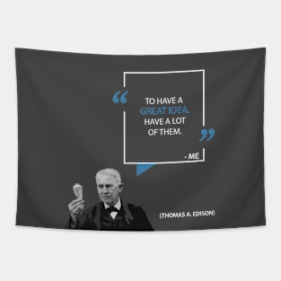 Thomas Edison on Great Ideas Tapestry