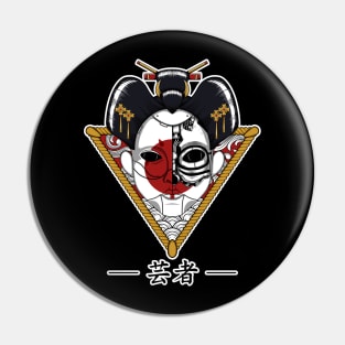 Mecha Geisha Japanese Style Pin