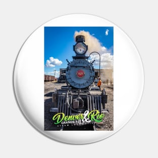 Denver and Rio Grande 425 Steam Locomotive at Antonito Colorado Pin