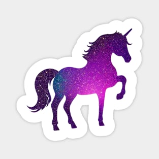 Bright Sparkle Glitter Unicorn Magnet