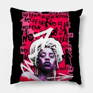 No Fear Strong Black Woman Adinkra Pillow