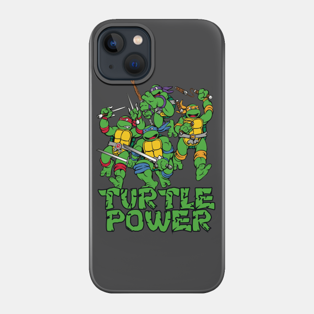Angry Turtle Power - Turtle Power - Phone Case