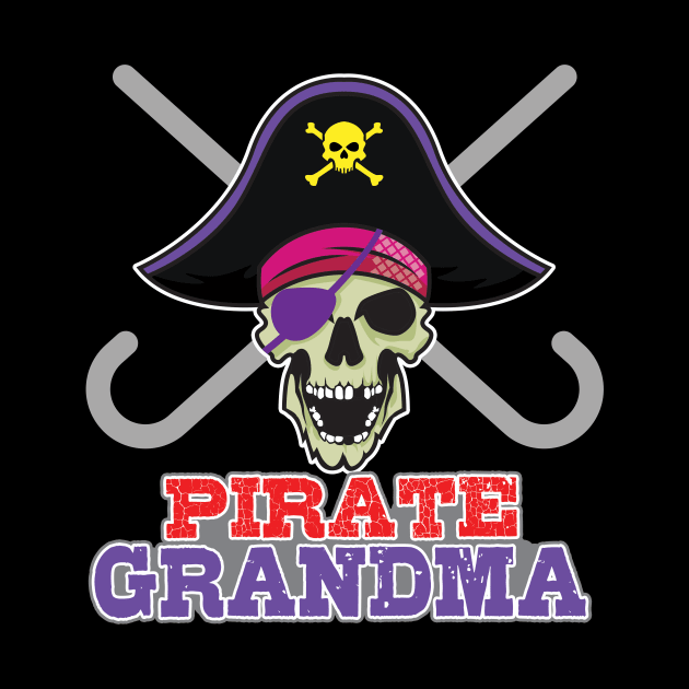 'Family Pirate Grandma' Awesome Pirate Gift by ourwackyhome