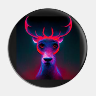 Psychedelic Deer Pin