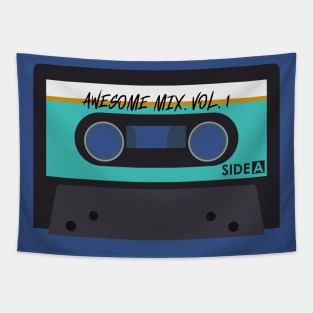 Awesome Mixtape Vol. 1 Retro Vintage Cassette Tape Tapestry