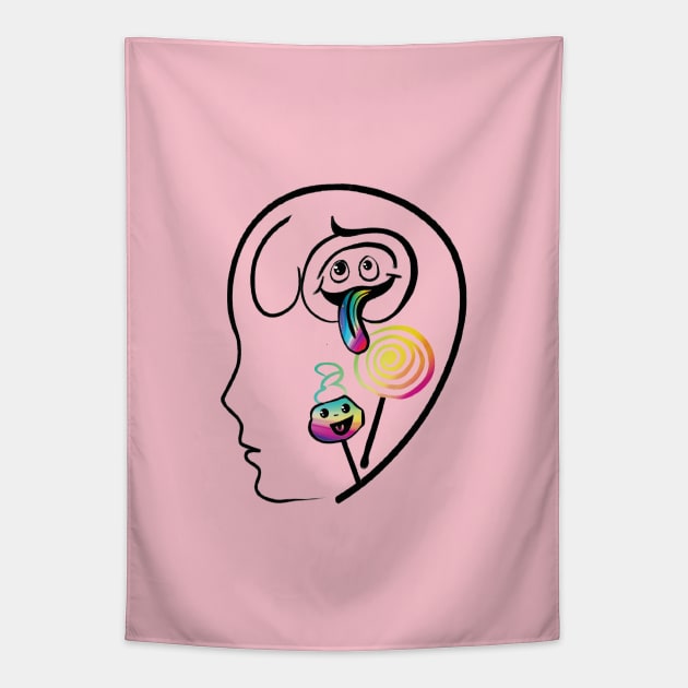 Mindset: Ice Cream & Lollipops Tapestry by Angelic Gangster