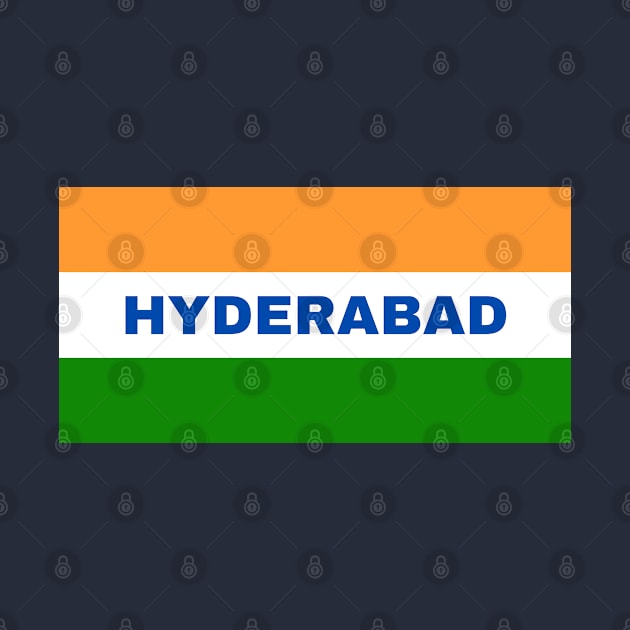 Hyderabad City in Indian Flag Colors by aybe7elf