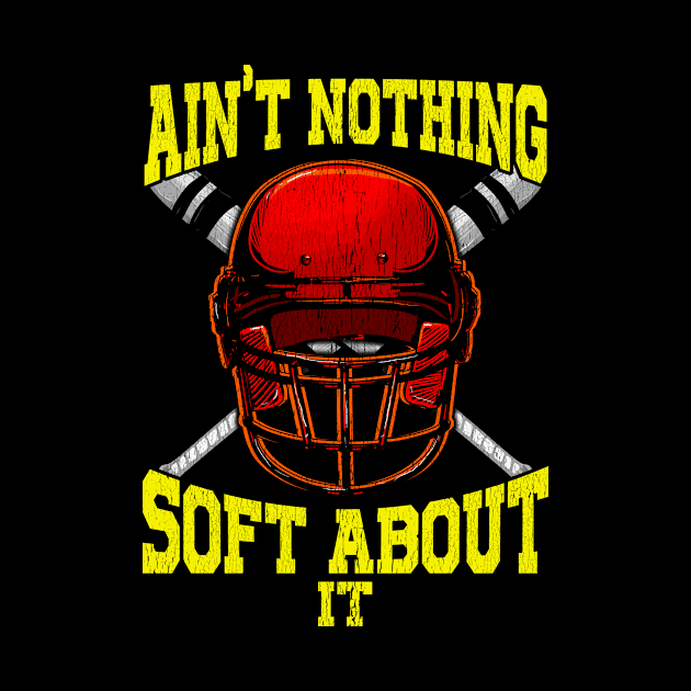 Cute Ain't Nothing Soft About It Softball Pun by theperfectpresents