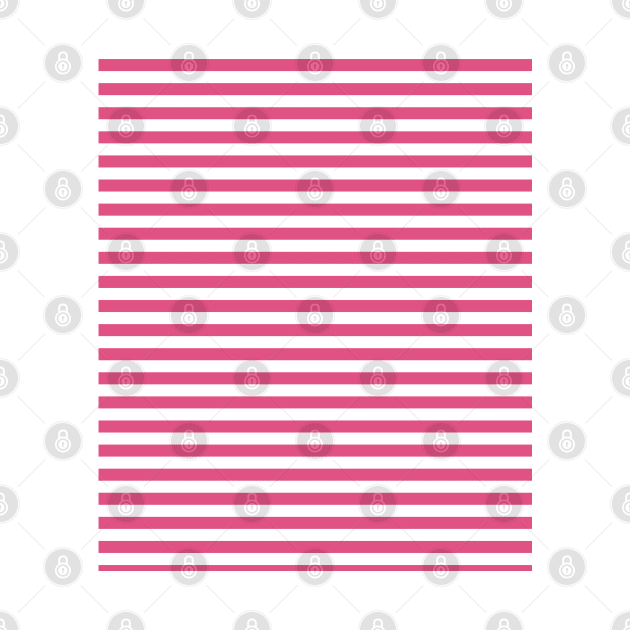 Simple Pink Horizontal Stripes by craftydesigns