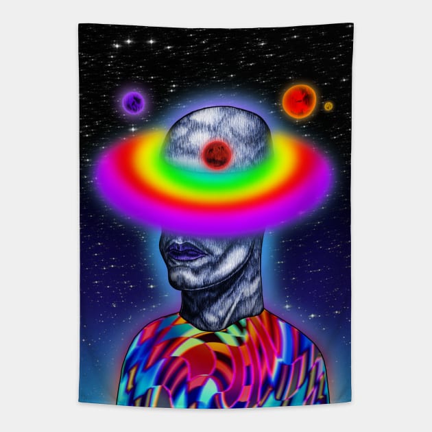 SPACED OUT Tapestry by OLIVER HASSELL