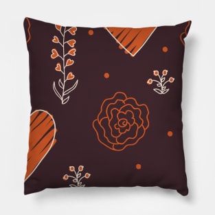 Elegance Seamless pattern with flowers Pillow