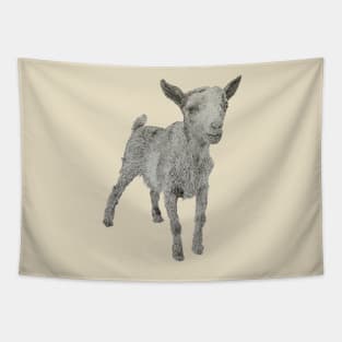 Dotwork Goat Art Print Tapestry