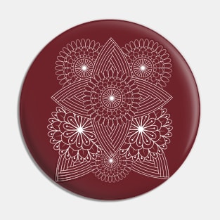 Minimalist Flowers-Mandala Flower Pin