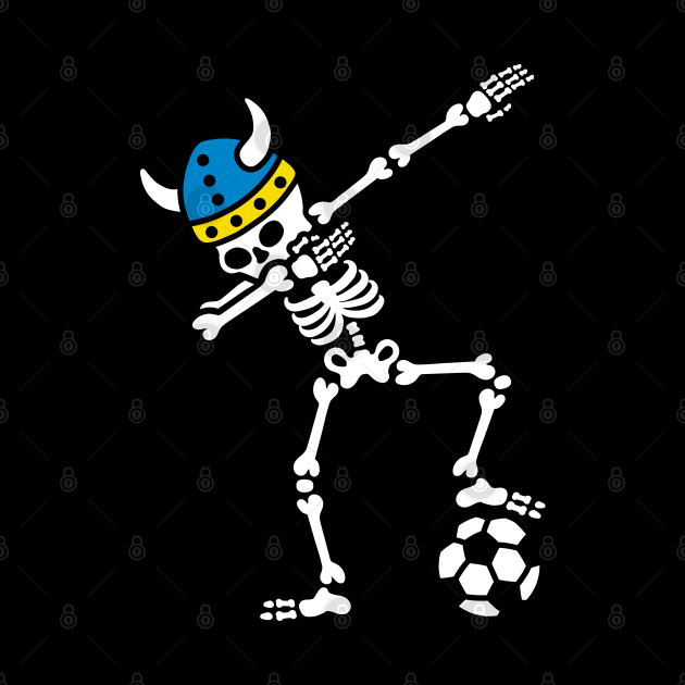 Sweden dab dabbing skeleton soccer football by LaundryFactory