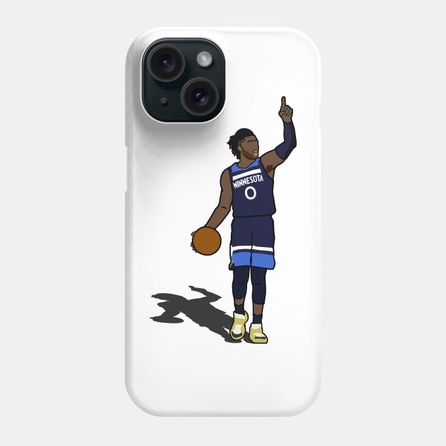 D'Angelo Russell - Minnesota Timberwolves Phone Case by xavierjfong